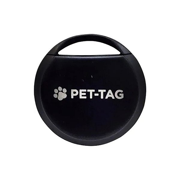 Rastreador Inteligente de Pet com Etiqueta Compatível com Android/Google - Preto