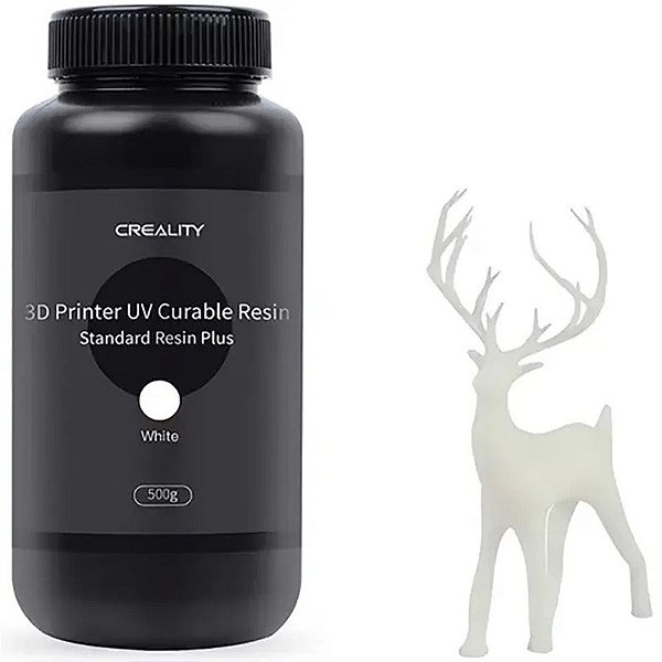 Resina Curável para Impressora 3D Creality Standard Plus 500g - Branca