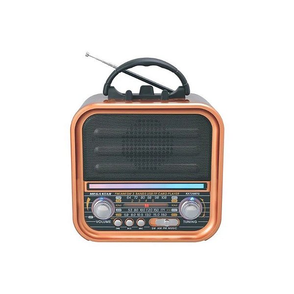 Radio Megastar RX720BTG Batería USB Bluetooth