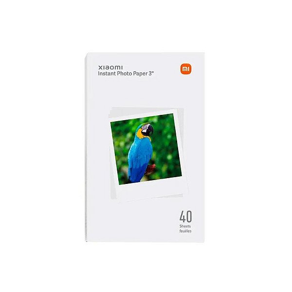 Papel Fotográfico Instantâneo Xiaomi 3" (40 Folhas) 43710-BHR6756GL-SD30