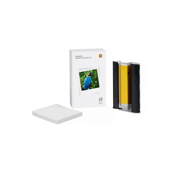 Papel Fotográfico Xiaomi Instant Paper 3" SD30 BHR6756GL para Impressora Instantânea de Fotos 1S - 40 Unidades