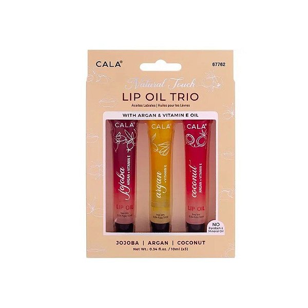 Batom Cala Lip Natural Touch Up 3 Peças 67762