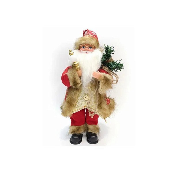 Enfeite de Natal Papai Noel JT25-ZST023 com Lanterna e Música 35CM