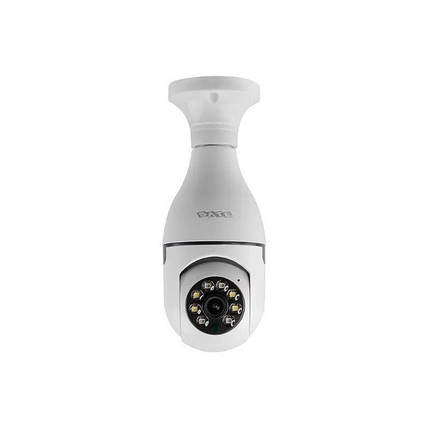 Câmera de Segurança IP Satellite A-CAM003 - 2MP - Wi-Fi - Lâmpada - Branco