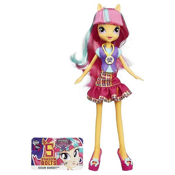 Boneco Hasbro My Little Pony Esquestria Girls Amizade Jogos Sour Sweet B2021