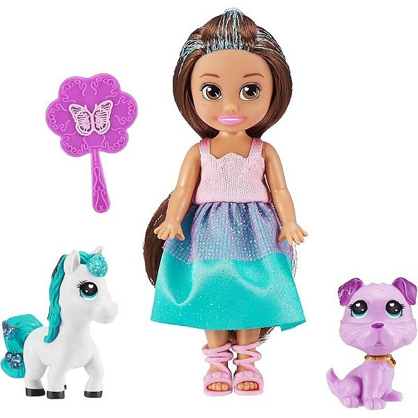 Boneca Sparkle Girlz Petz Zuru 100522 - Turquesa