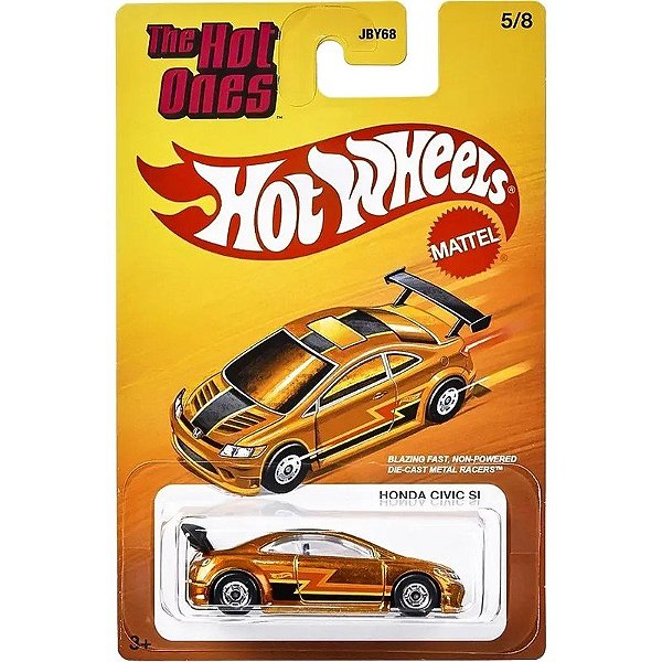 Autito Hot Wheels Honda Civic SI The Hot Ones - JBY68-JBY73
