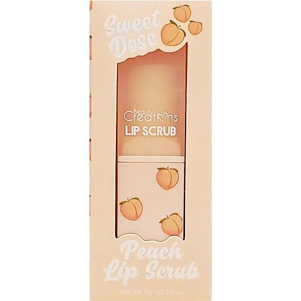 Esfoliante Labial Sweet Dose Peach Beauty Creations - 3g