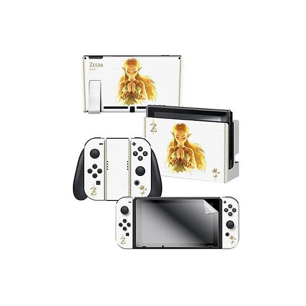 Adesivo para Nintendo Switch Zelda Princess Of Light 022613 com 3 Adesivos