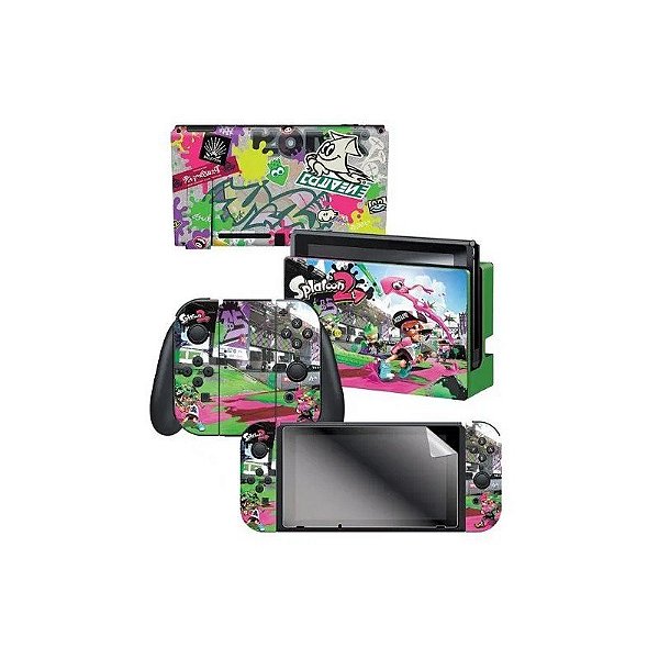 Adesivo para Nintendo Switch Splatoon 2 Sound The Alarm 023252 com 3 Adesivos