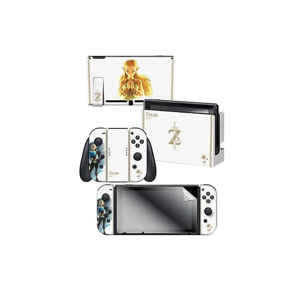 Adesivo para Nintendo Switch Zelda Princesa Zelda 022408 com 3 Adesivos