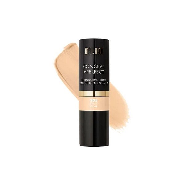 Bastão De Base Milani Conceal + Perfect Foundation Stick 205 - Light - 13G
