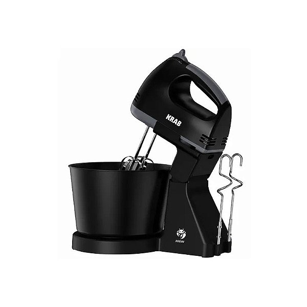 Batedeira Krab KBBB30 300 Watts 7 Velocidades 127V ~ 60Hz - Preta