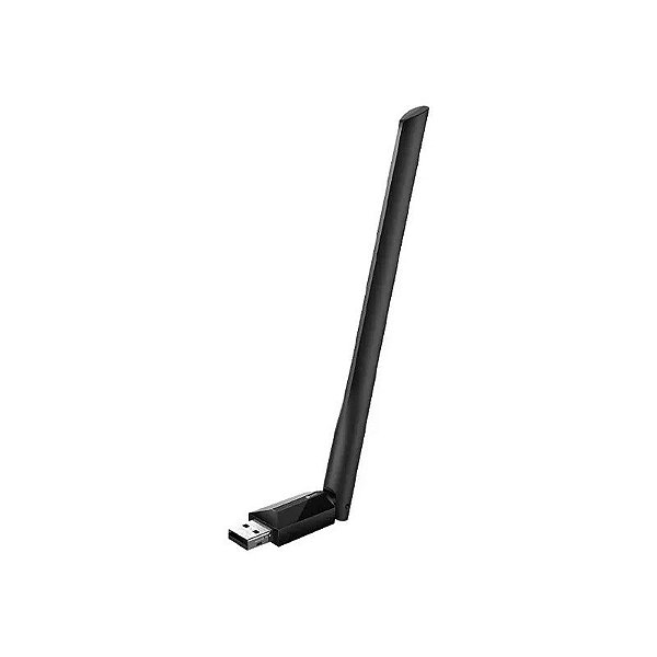 Adaptador USB Wireless TP-Link Archer T2U Plus AC600 de 200 Mbps em 2,4 GHz + 433 Mbps em 5 GHz - Preto