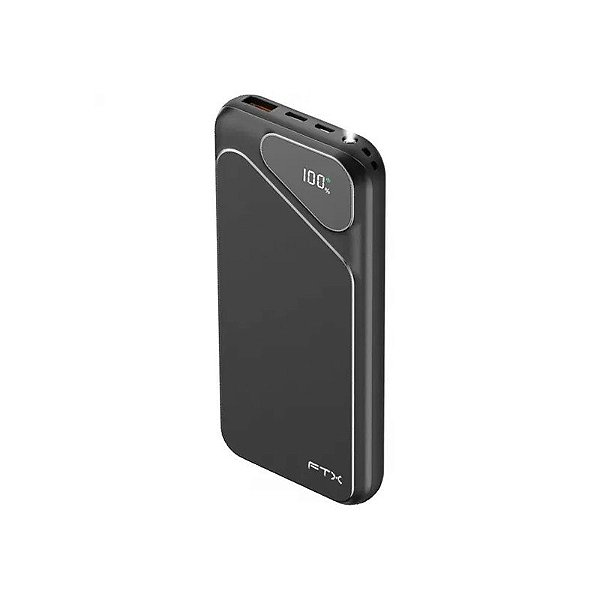 Carregador Portátil FTX PB-10LCD-BK 10000mAh Preto *G 22.5W