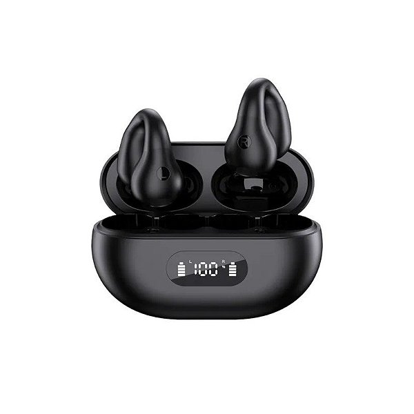 Fone de Ouvido Sem Fio Bluetooth TWS YYK-Q80 Preto