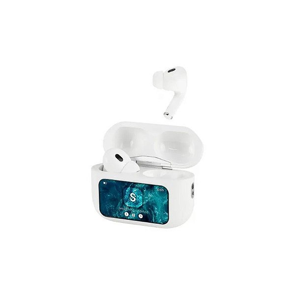 Fone de Ouvido Smartfy FS01 Tela Touch Branco True Wireless