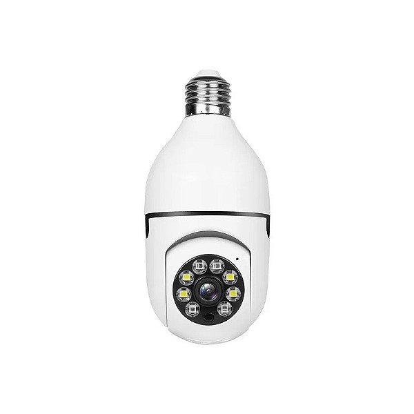 Câmera de Segurança IP S27 - 3.6MM - Full HD - Wi-Fi - Lâmpada - Branca
