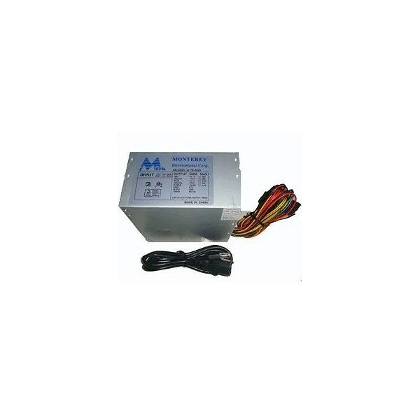 Fonte 500W Mtek MK-500WF (20/24 Pinos)