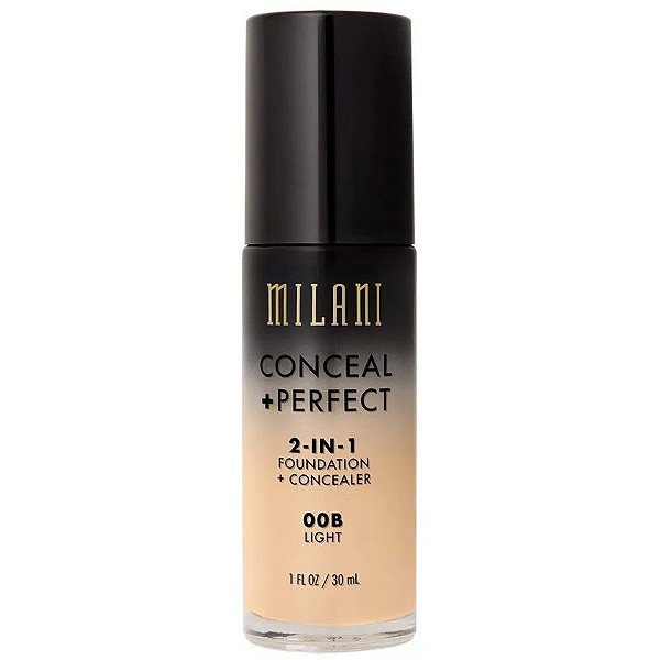 Base Líquida Milani Conceal + Perfect 2 em 1 00 Light Natural - 30mL