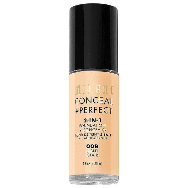 Base Líquido Milani Conceal + Perfect 2em1 00B Light Clair - 30mL