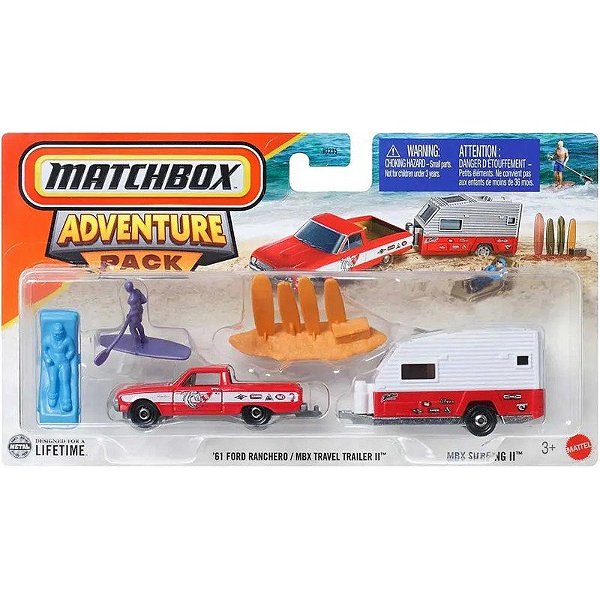 Autito 61 Ford Ranchero/MBX Travel Trailer II Matchbox Mattel - H1235/JCN11