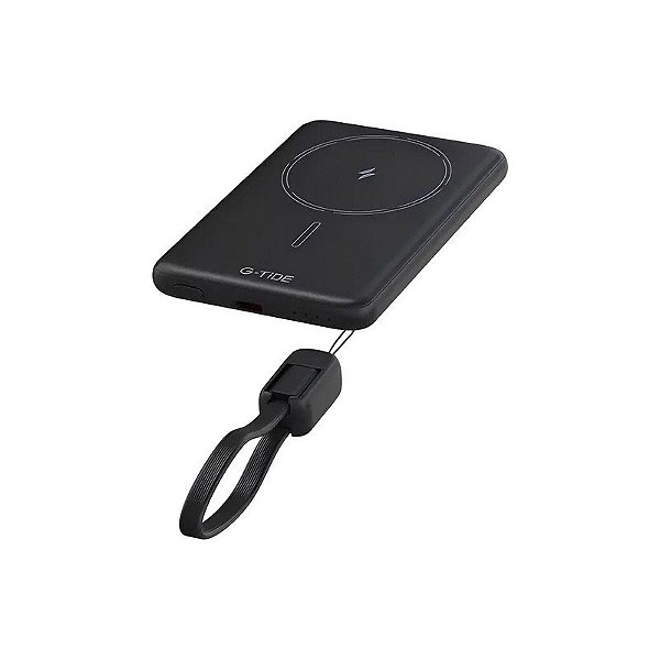 Carregador Portátil G-Tide Slim 01 5000MAH USB-C A USB-C Sem Fio - Preto