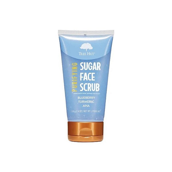 Esfoliante Facial Tree Hut Sugar Face Scrub 210g Blueberry Cúrcuma