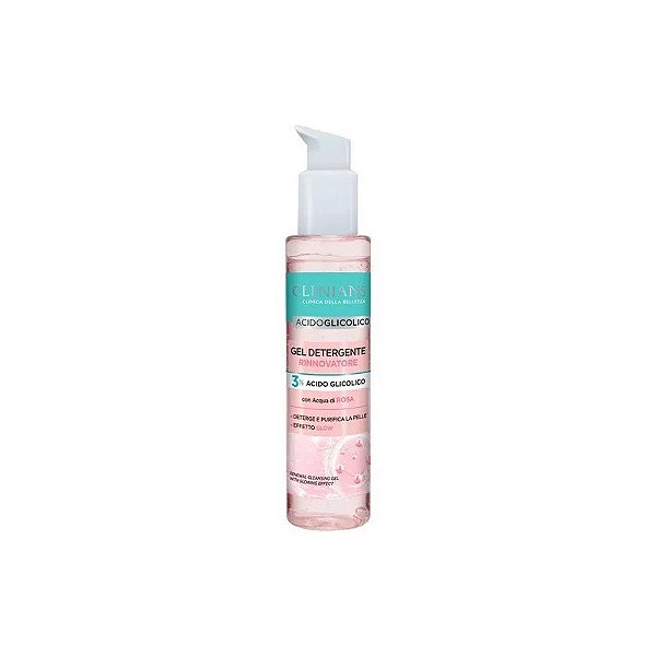 Gel de Limpeza Facial Clinians Ácido Glicólico Rinnovatore - com Água de Rosa - 150ML