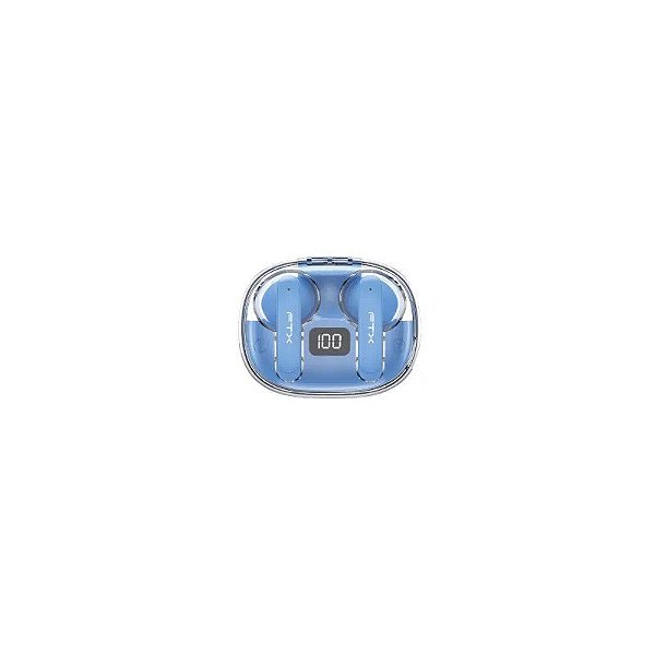 Fone FTX E80-BL Bluetooth/ Microfone/ Encosto/ Touch/ IPX6 Azul