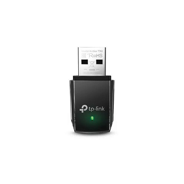 Adaptador WiFi TP-Link Archer T3U AC1300 - 400 Mbps - USB - Preto