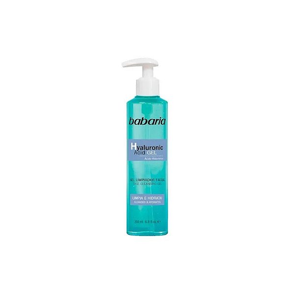Gel de Limpeza Facial Babaria com Ácido Hialurônico 200ml