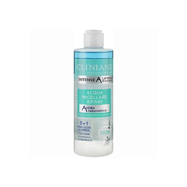 Água Micelar Bifásico Clinians Ácido Hialurônico 3 em 1 400ml 1979