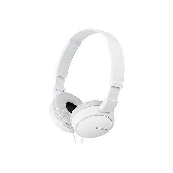 Fone de Ouvido Sony MDR-ZX110/WZ com Cabo de 1,2 Metros - Branco