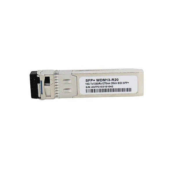 Módulo SFP+ F. M de 10G 20KM LC Bidi DDM TX1330-RX1270NM WDM13-R20
