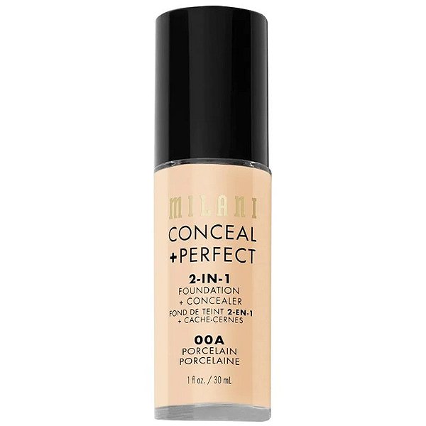 Corretivo Líquido Milani Conceal + Perfect 2in1 00A Porcelain - 30mL