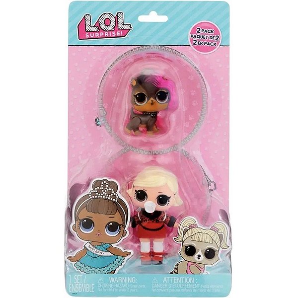Boneca Tot + Pet / As Baby + Ruff Rocker L.O.L. Surprise! - 985563EUC