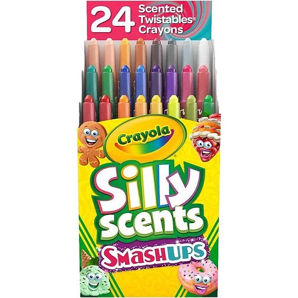 Giz de Cera Crayola Silly Scents Smashups 52-3470 (24 Unidades)
