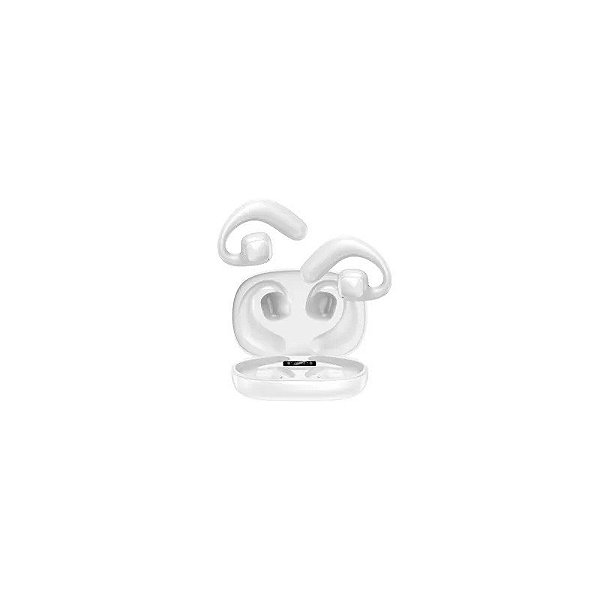 Fone FTX E60-WH Bluetooth/ Microfone/ Cancelamento de Ruído/ Toque/ IPX4 Branco