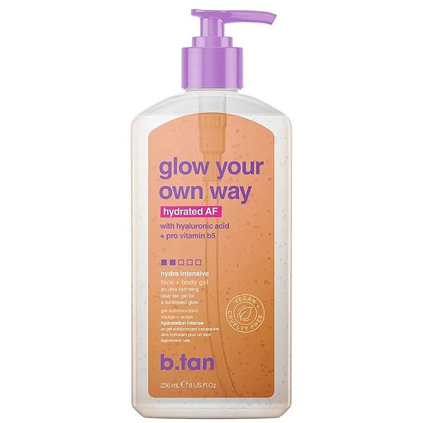 Gel Bronzeador B.Tan Glow Your Own Way Hidratado - 236mL