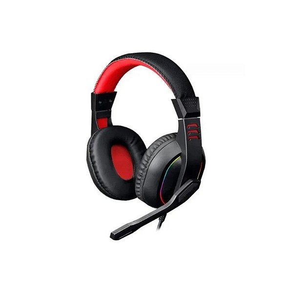 Headset Gamer Redragon Ares H120 RGB P2 + Adaptador 3.5MM - Preto