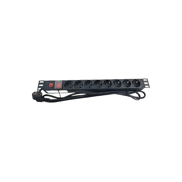 Filtro de Linha Rack Régua 16A 08 Tomadas 220V
