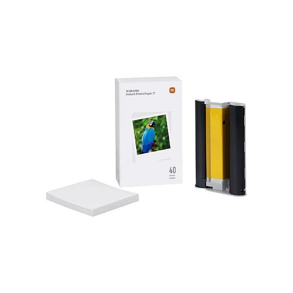 Papel Fotográfico para Impressora Xiaomi Mi Photo SD30 BHR6756GL de 7,62 cm - 40 Unidades