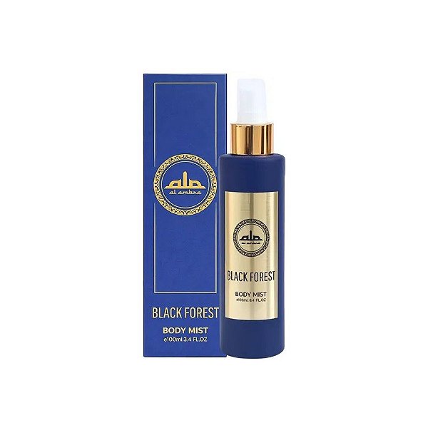 Perfume Body Mist Al Ambra Black Forest - Unissex - 100ML