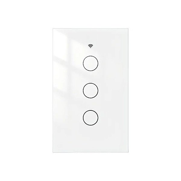 Interruptor Inteligente Moes WRS-US3-WH-MS 3 Botões Branco
