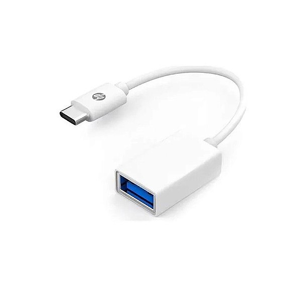 Adaptador USB-C HP DHC-TC105 0.15M Tipo-C A Otg - Branco