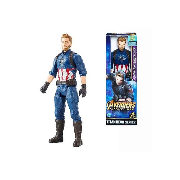Boneco Hasbro Titan Heroes E1421 Capitão América G