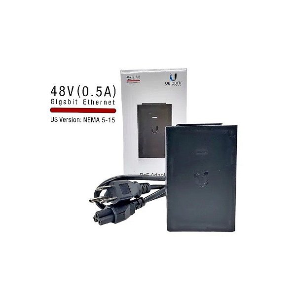 Fonte POE-48-24W-G Injetor Poe 48VDC 24W 0.5A