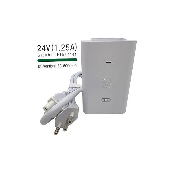 Fonte de Injeção Poe UI POE-24-30W-G-WH-BR 24VDC 1.25A Giga