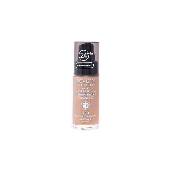 Base Revlon Colorstay Oleosa Combinada 330 Natural Tan 8960-11